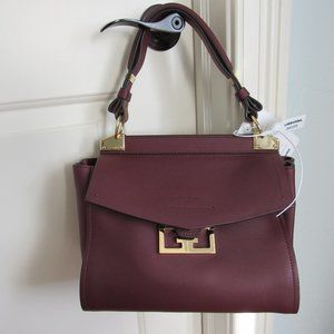 Givenchy Small Mystic 19 Smooth Calf Leather Handbag Burgundy (Bordeaux) NWT